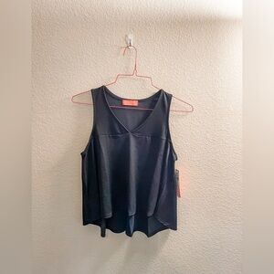 Elegant Black V-Neck Tank Top
